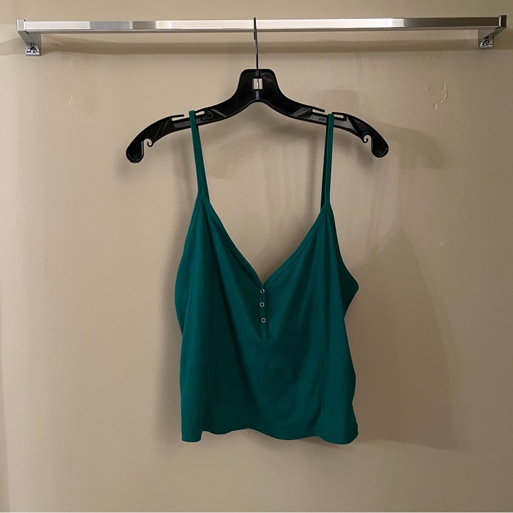 Topshop green tank top
